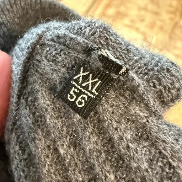 Ermenegildo Zegna Mens Pullover Sweater Dark Gray Classis Winter Autumn 2XL - Picture 4 of 7